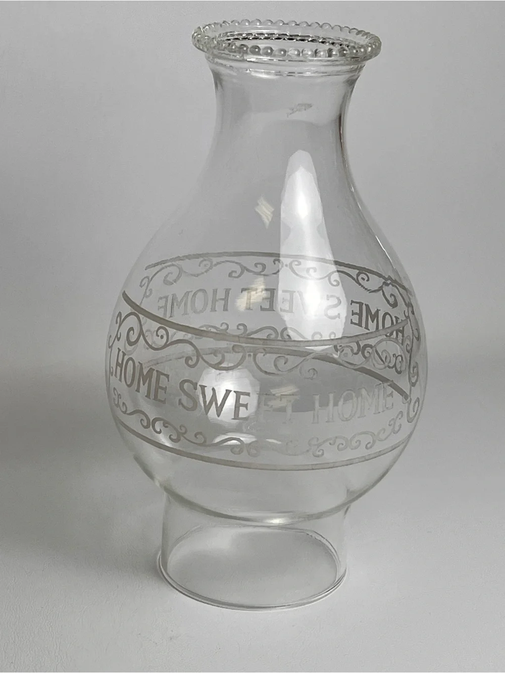 Home Sweet Home Borosilicate Kerosene Oil Lamp Chimney 3” x 8 3/4” - Picture 4 of 12